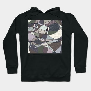 Abstract doodle neutral colors Hoodie